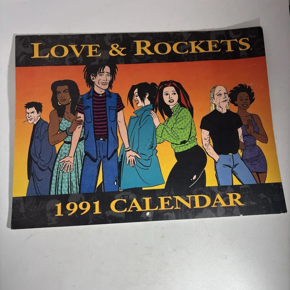 Love & Rockets Calendar 1991 Jaime & Gilbert Hernandez‎ Fantagraphics RARE